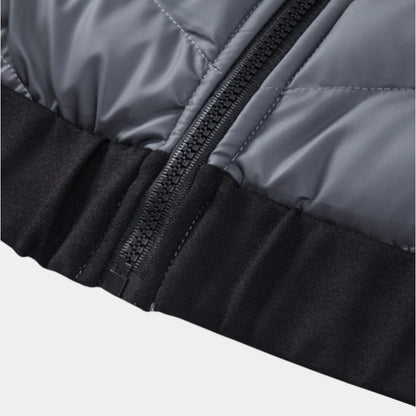 Men’s Padded Hooded Jacket With Zip Fastening