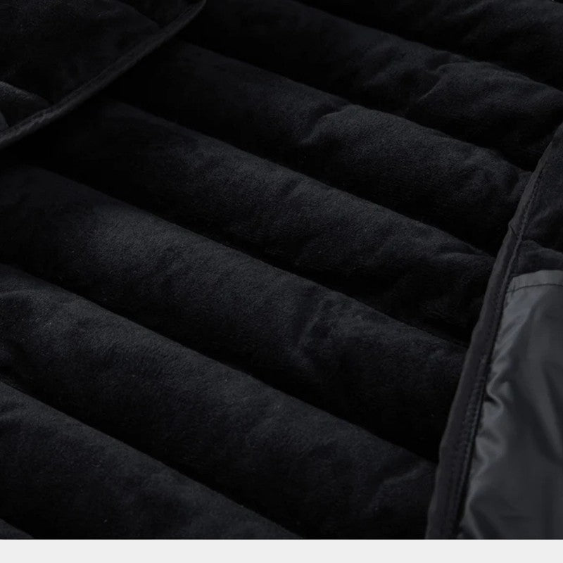 Men’s Padded Hooded Jacket With Zip Fastening