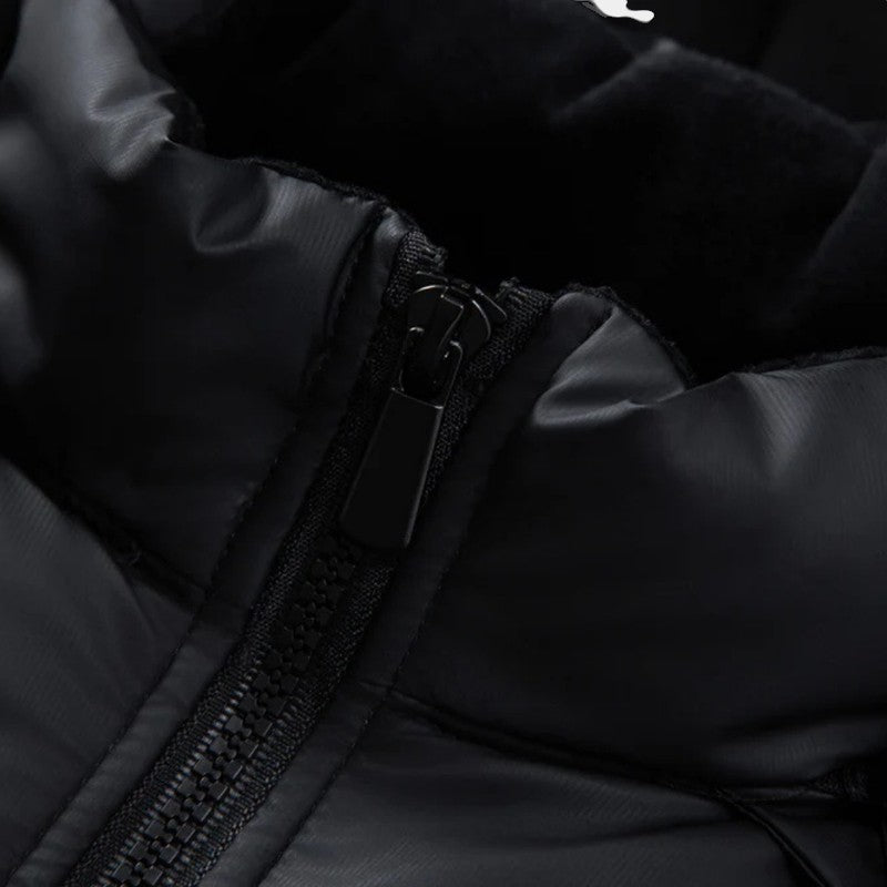 Men’s Padded Hooded Jacket With Zip Fastening