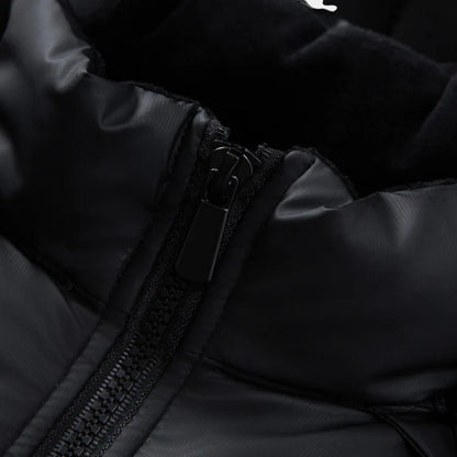 Men’s Padded Hooded Jacket With Zip Fastening