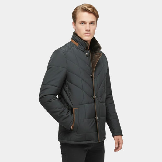 Men’s Padded Jacket With Zip Fastening