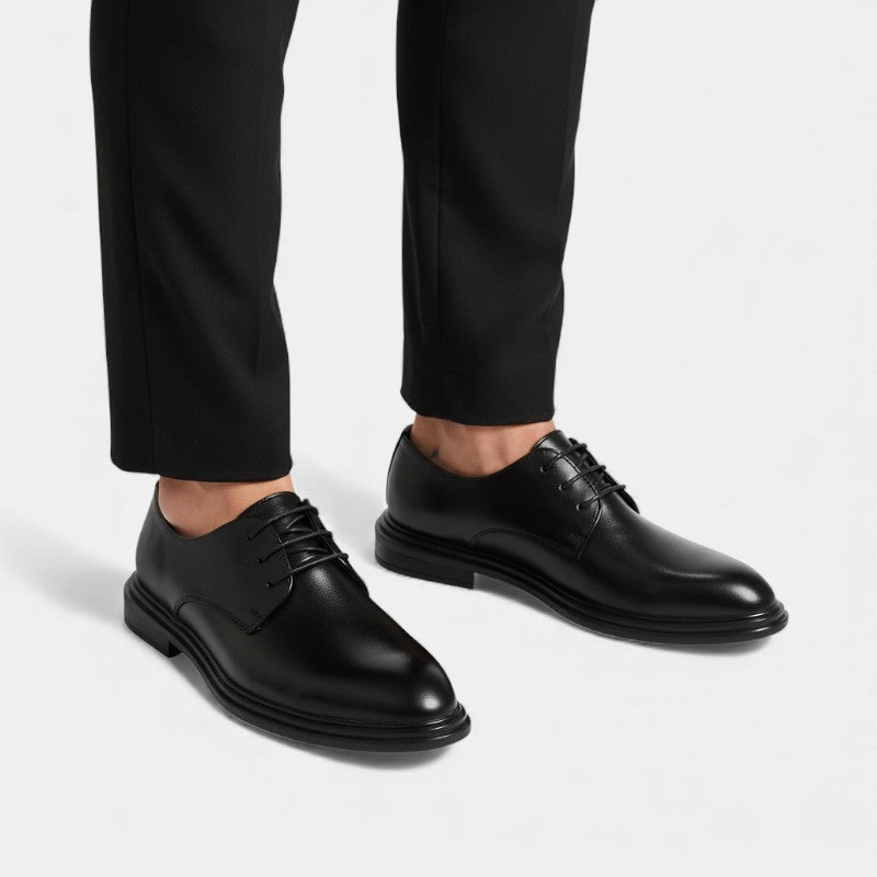 Men’s Patent Derby Shoes With Laces