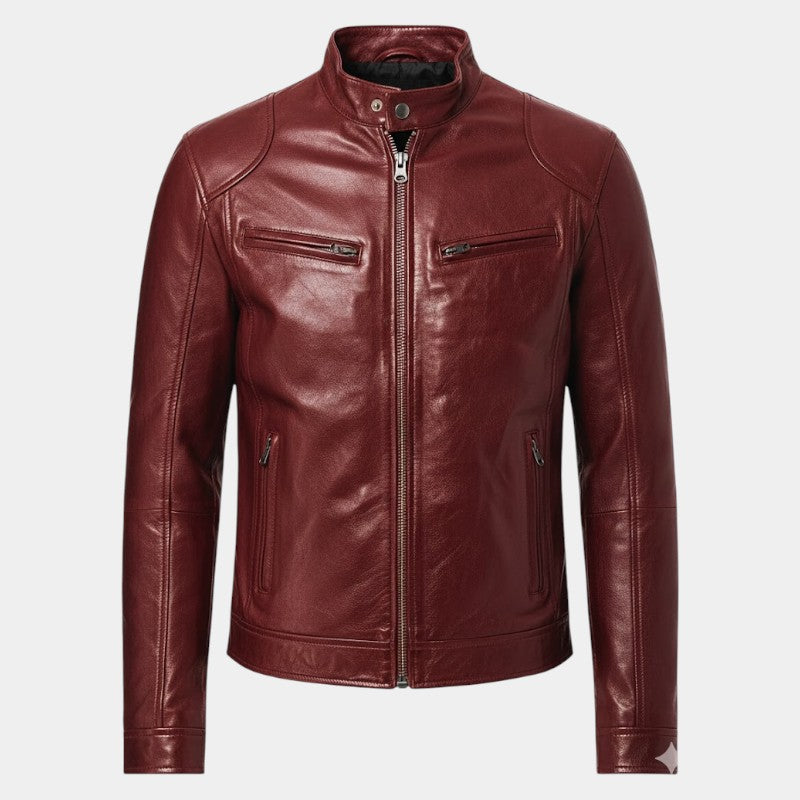 Men’s Polyester Blend Jacket With Insulated Lining and Wind Guard