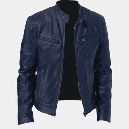 Men’s Polyester Blend Jacket With Insulated Lining and Wind Guard