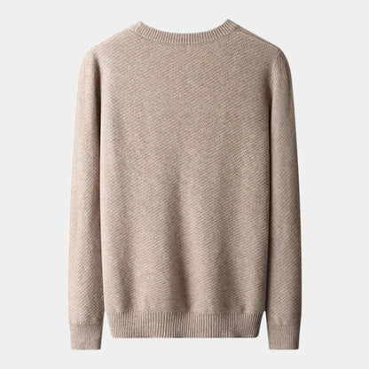Men’s Soft Blend Sweater With Turtleneck and Ribbed Knit