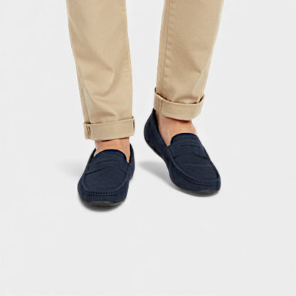 Men’s Suede Loafers With Slip On Style