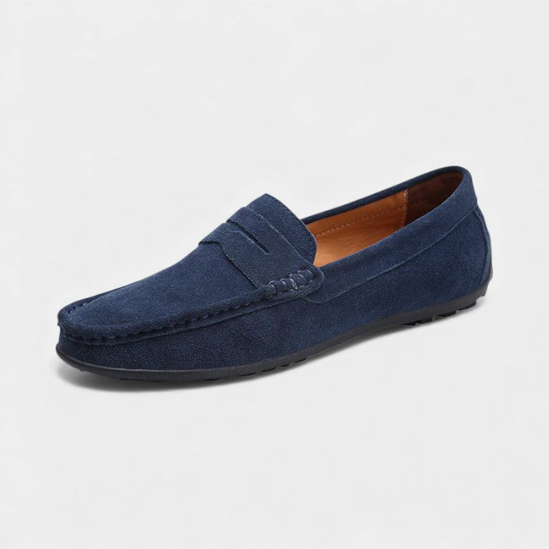 Men’s Suede Loafers With Slip On Style