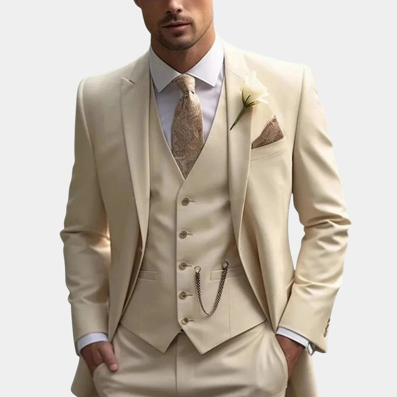 Men’s Suit Blazer With Waistcoat Detail