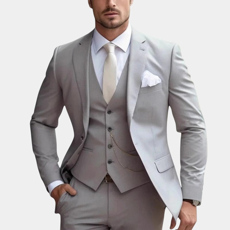Men’s Suit Blazer With Waistcoat Detail