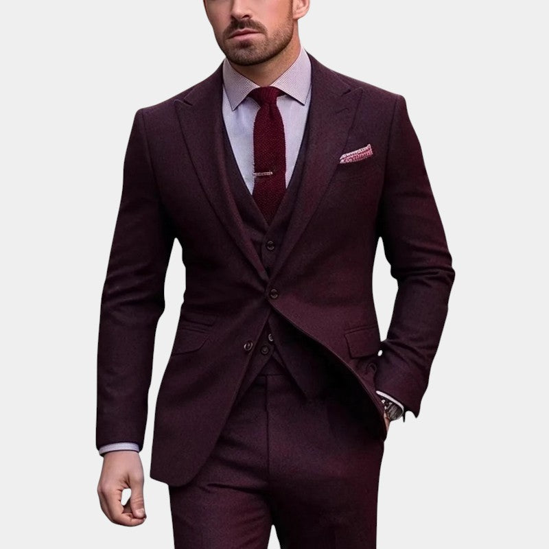 Men’s Suit Blazer With Waistcoat Detail