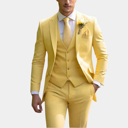 Men’s Suit Blazer With Waistcoat Detail