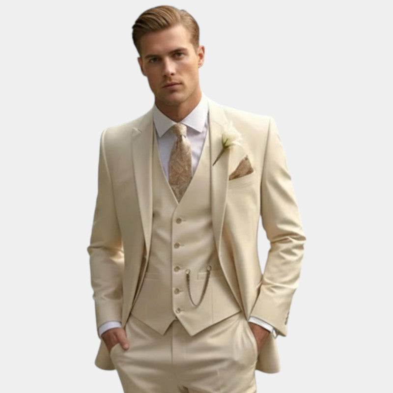 Men’s Suit Blazer With Waistcoat Detail