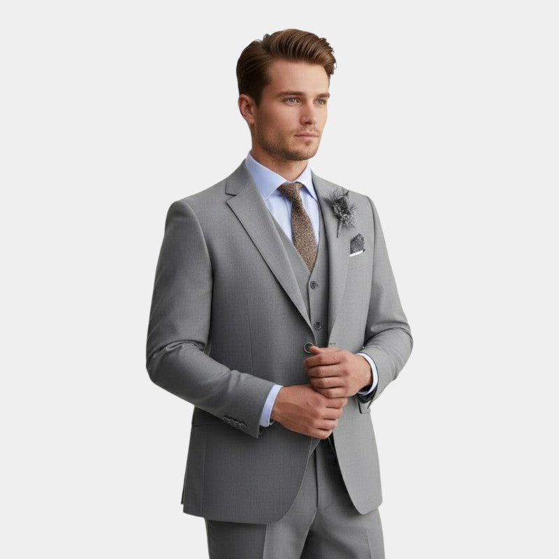 Men’s Three Piece Suit With Waistcoat Detail