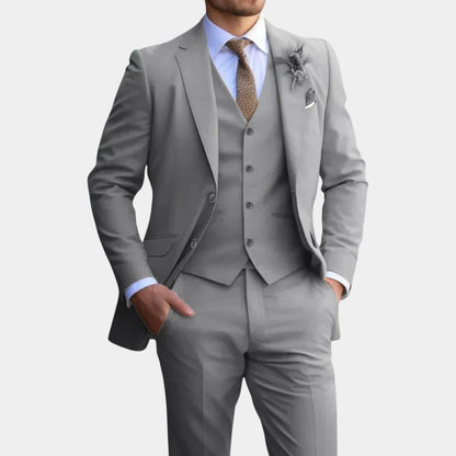 Men’s Three Piece Suit With Waistcoat Detail