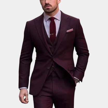 Men’s Three Piece Suit With Waistcoat Detail