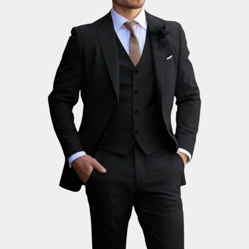 Men’s Three Piece Suit With Waistcoat Detail