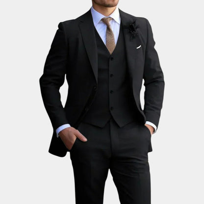 Men’s Three Piece Suit With Waistcoat Detail