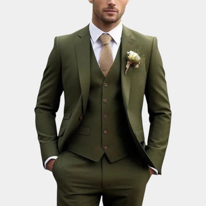 Men’s Three Piece Suit With Waistcoat Detail