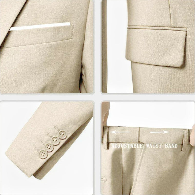 Men’s Three Piece Suit With Waistcoat Detail