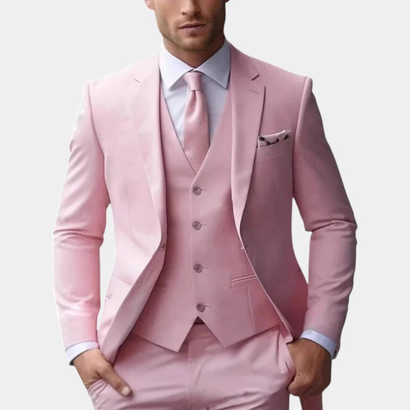 Men’s Three Piece Suit With Waistcoat Detail