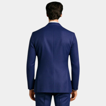 Men’s Tuxedo Three Piece Suit With Contrast Lapel