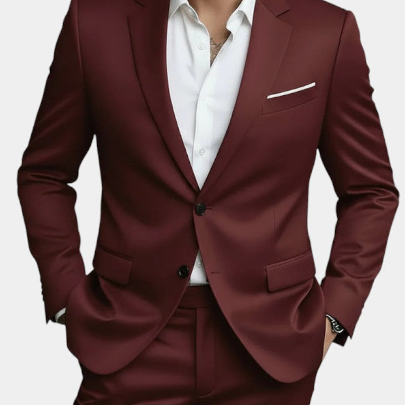 Men’s Two Piece Suit With Slim Fit