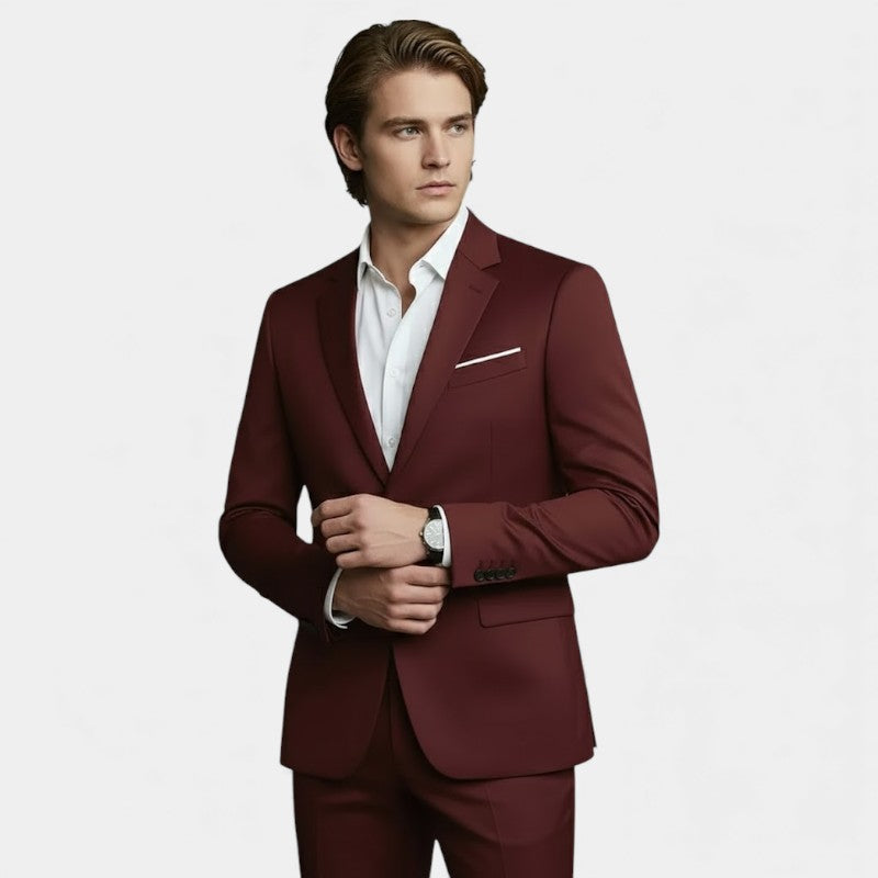 Men’s Two Piece Suit With Slim Fit