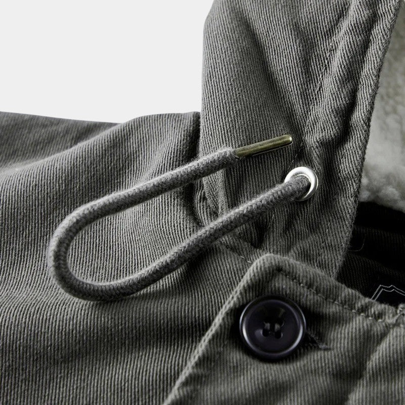 Men’s Waterproof Jacket With Fleece Lining and Hood