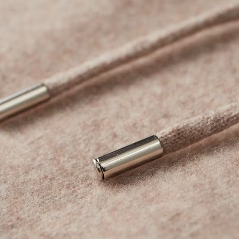 Men’s Wool Lounge Set With Zip Cardigan and Drawstring Trousers