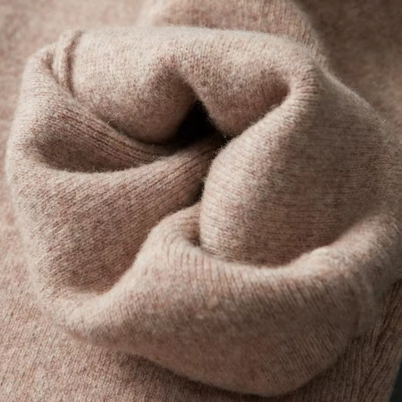 Men’s Wool Lounge Set With Zip Cardigan and Drawstring Trousers