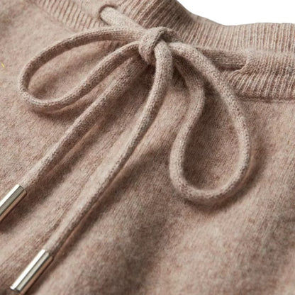 Men’s Wool Lounge Set With Zip Cardigan and Drawstring Trousers