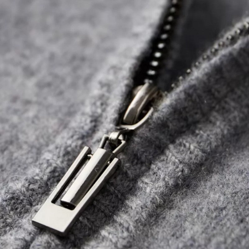 Men’s Wool Lounge Set With Zip Cardigan and Drawstring Trousers