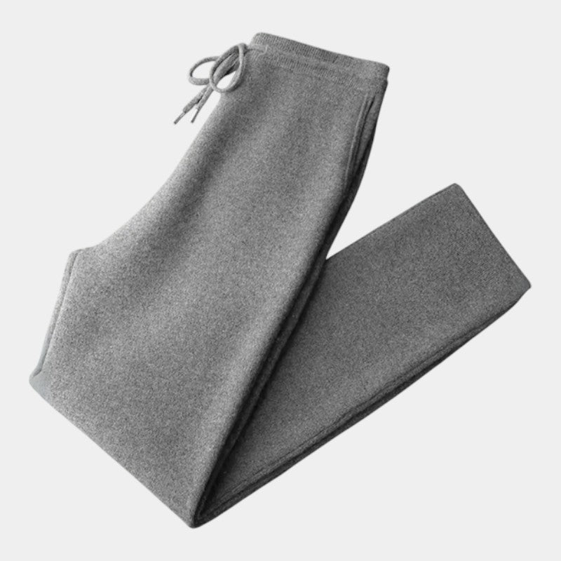 Men’s Wool Lounge Set With Zip Cardigan and Drawstring Trousers