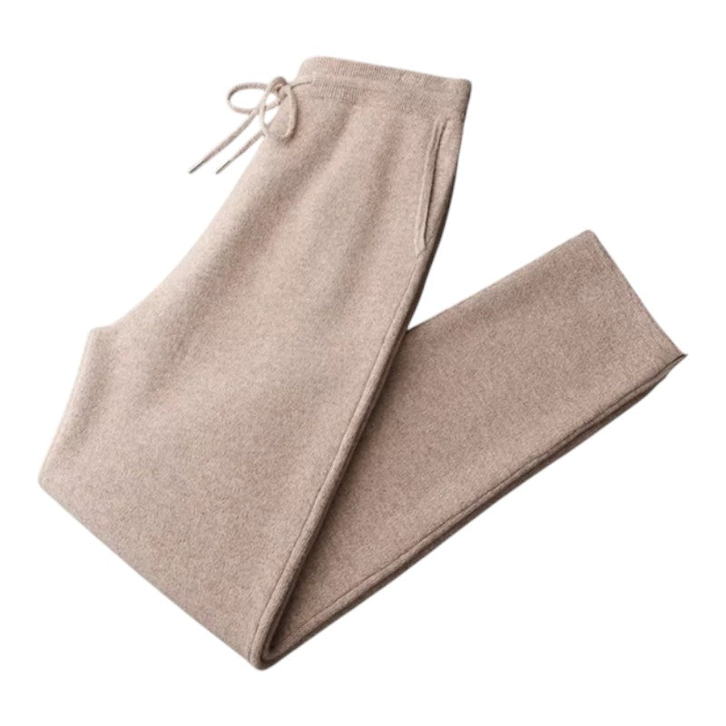 Men’s Wool Lounge Set With Zip Cardigan and Drawstring Trousers