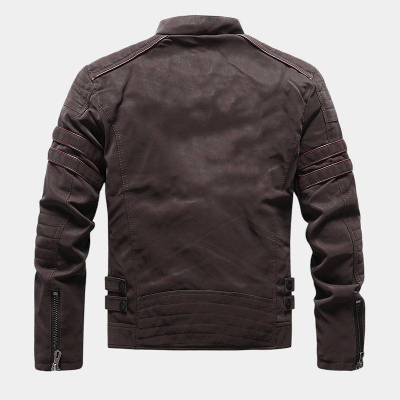 Men’s Zip Jacket With Quilted Sleeves