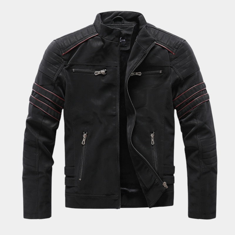 Men’s Zip Jacket With Quilted Sleeves