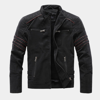 Men’s Zip Jacket With Quilted Sleeves