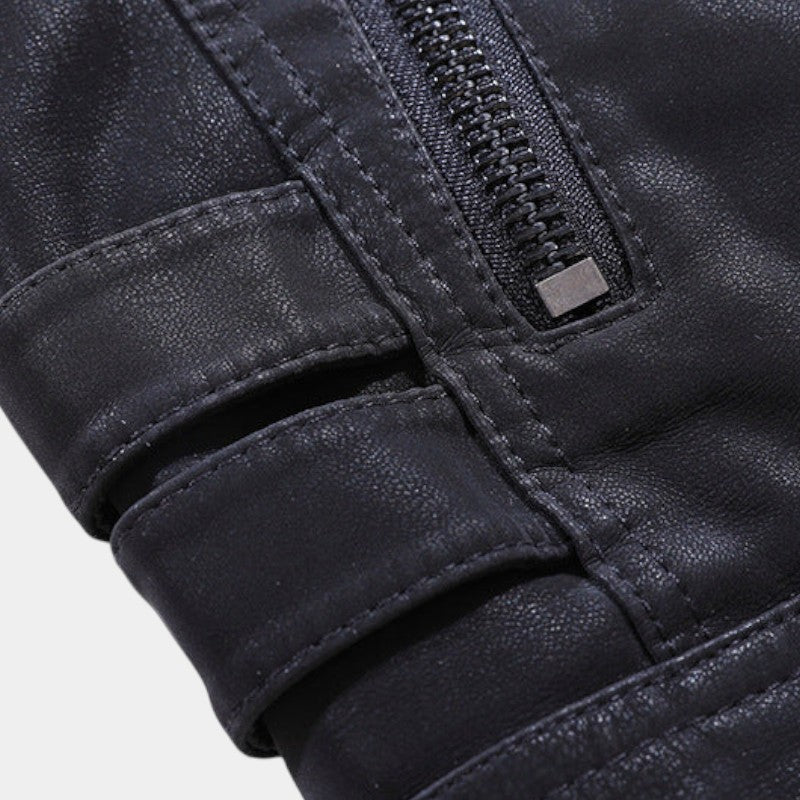 Men’s Zip Jacket With Quilted Sleeves