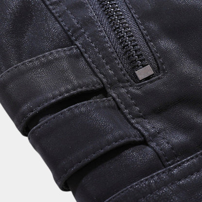 Men’s Zip Jacket With Quilted Sleeves