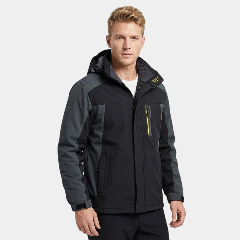 Men’s outdoor jacket with lining and hood