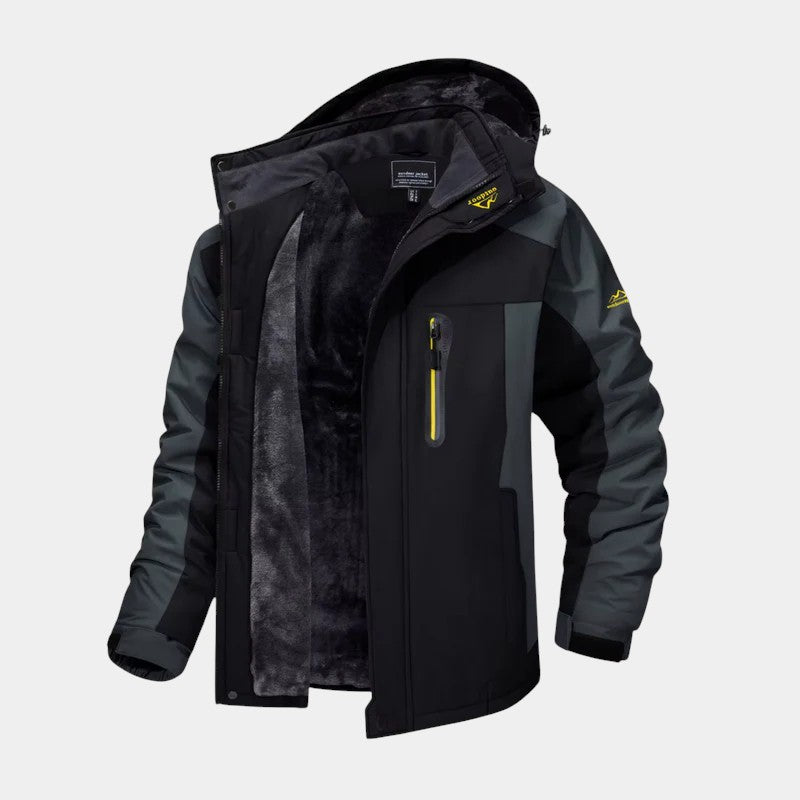 Men’s outdoor jacket with lining and hood