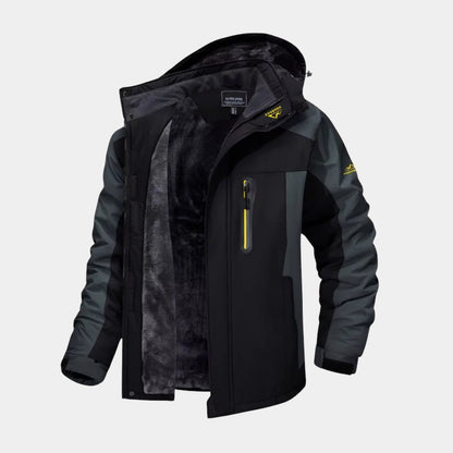 Men’s outdoor jacket with lining and hood