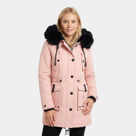 Women’s Coat With Drawstring Waist and Hood