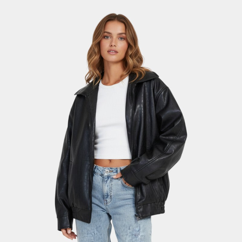 Women’s Coated Jacket With Zip Front