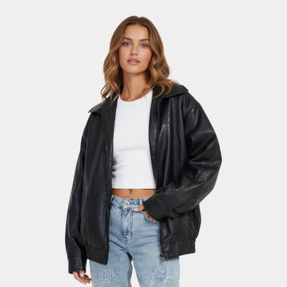 Women’s Coated Jacket With Zip Front