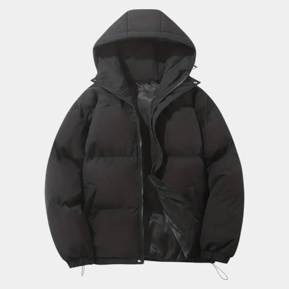 Women’s Puffer Jacket With Hood and Zip Fastening