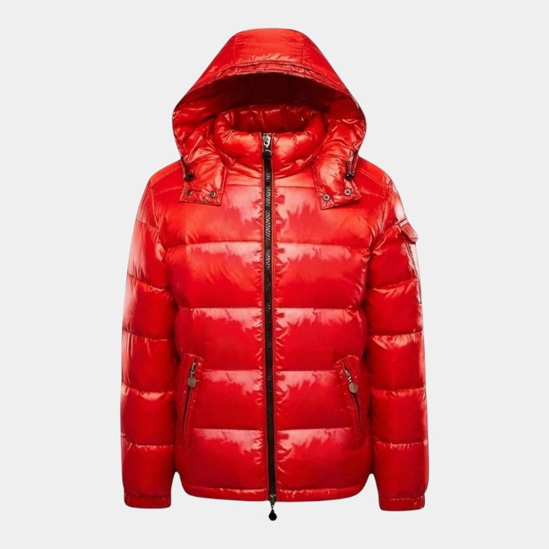 Women’s Puffer Jacket With Hood and Zip Fastening