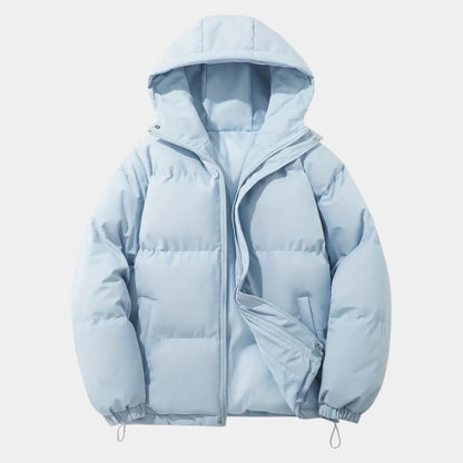 Women’s Puffer Jacket With Hood and Zip Fastening