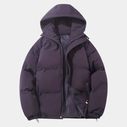 Women’s Puffer Jacket With Hood and Zip Fastening