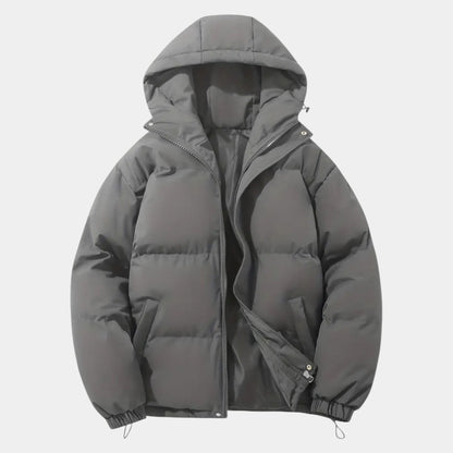 Women’s Puffer Jacket With Hood and Zip Fastening